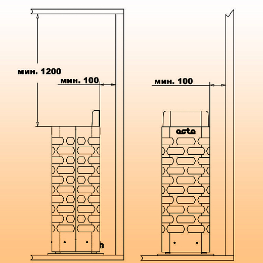 04 Каменка СТЭН octa-6 STEEL 2000х2000